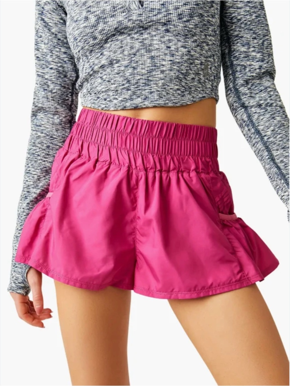FP Movement by Free People Pink Medium Get Your Flirt On Athletic Shorts